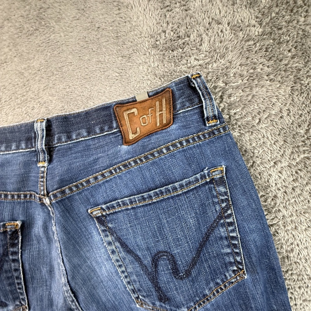Citizens of Humanity Sid 33x28 Men's Jeans Blue Wash Distressed Denim Y2K - Picture 5 of 10